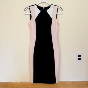 Pink & Black Tommy Hilfiger Midi Dress